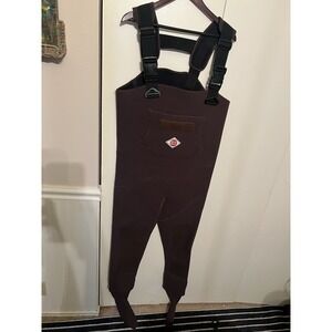 Vtg Red Ball Neoprene Stockingfoot Chest Waders Brown Size M Stock 83301 Fly